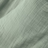 Drap housse GAÏA — Vert eucalyptus (160x200cm)