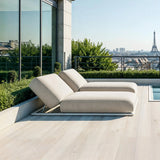 Bain de soleil ICAPUI — Tissu déperlant crème et aluminium