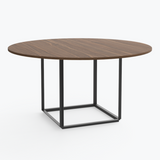 Table de diner Florence — Walnut w. Black Frame