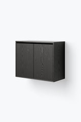 Cabinet Tall w. Doors — Black Ash