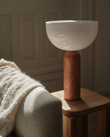 Lampe de table Kizu — Breccia Pernice Marble w. White Acrylic