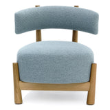 Fauteuil Dalya sans accoudoirs en chêne naturel — Tissu catégorie A
