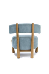 Fauteuil Dalya sans accoudoirs en chêne naturel — Tissu catégorie A