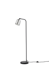 Lampadaire Material — Stainless Steel w. Black Base