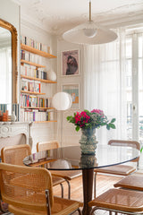 Vase en verre soufflé Le Dôme — Blanc