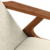 Fauteuil Apollo - New Life — Walnut stain & Alabster