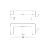 Canapé 2 places Alchemist — Camira Gris