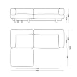 Canapé d'angle Alchemist — Decoma Gris