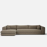 Canapé d'angle Bellechasse — Tissu bouclé Toffee