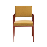 Fauteuil de diner Cube - Velvet Line — Copper & Lemon with piping
