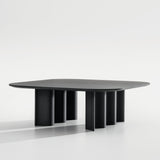 Table basse Curtain Couch (carré) — Chêne teinté noir graphite