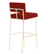 Chaise de bar Monday métal sable — Cube brick 128