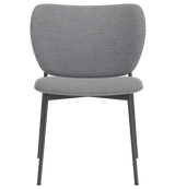 Chaise de diner Eve métal noir — Sydney light grey 91