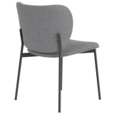 Chaise de diner Eve métal noir — Sydney light grey 91
