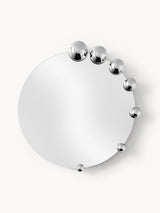 Miroir mural rond Polaris, argenté