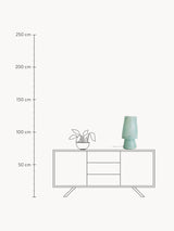 Grande lampe de table Dassy HK Living, bleu ciel