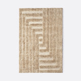 Shaggy Labyrinth Beige Tapis
