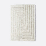 Shaggy Labyrinth White Tapis