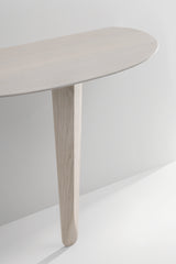 Console Kuyu (symétrique) — Chêne teinté craie