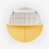 Bureau Pill rond — Jaune & Blanc