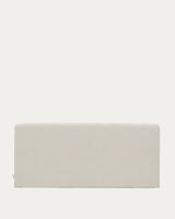 Tête de lit déhoussable VALMA — Beige perle 160x200 cm