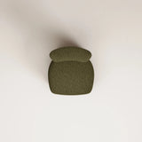 Fauteuil Nicolo Chêne fumé - Tissu bouclé — Olivegreen