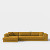 Canapé d'angle Bellechasse — Velours brut Ocre