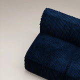 Canapé PLUMPY — 3 places droite velours côtelé Ink bleu