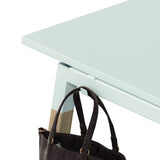 Table haute Polare 140x80cm — Blanc