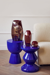 Tabouret Zig Zag — Bleu foncé