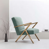 Fauteuil Retrostar - Basic Line — Natural & Water Green