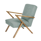 Fauteuil Retrostar - Basic Line — Natural & Water Green