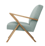 Fauteuil Retrostar - Basic Line — Natural & Water Green