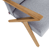 Fauteuil Retrostar Lounge - Wool Line — Natural & Stone Grey