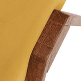 Pouf Retrostar Sofa - Velvet Line Premium — Walnut stain & Amber