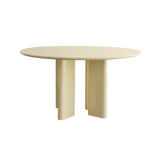 Table de diner JOE ronde — Laqué crème