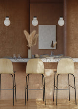 Chaise de bar Terra — Métal & Chêne