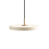 Suspension Asteria - brass — Pearl white