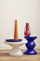 Tabouret Zig Zag — Bleu foncé