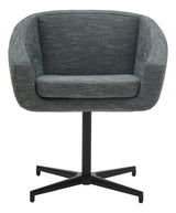 Chaise de réunion Aiko pivotante — Pied noir & Puntino 996 PW