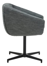 Chaise de réunion Aiko pivotante — Pied noir & Puntino 996 PW