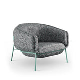 Fauteuil Blop — ria 0981, mint lacquered metal feet