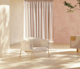 Fauteuil Blop — ria 0551, lipstick lacquered metal feet