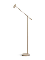 Lampadaire CATO — H100-133,9 cm nougat / laiton à intensité variable