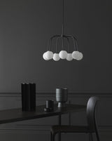 Suspension WATERFALL — Black, opal glass