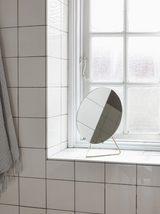 Miroir sur pied Ø20 — Laiton