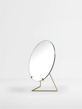 Miroir sur pied Ø20 — Laiton