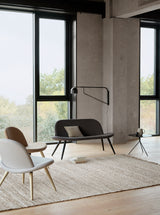 Banquette Orlando wood — Frêne noir & Felt melange 294