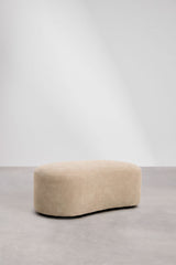 Pouf GIORGIA Chenille Brun Sable Clair