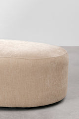 Pouf GIORGIA Chenille Brun Sable Clair